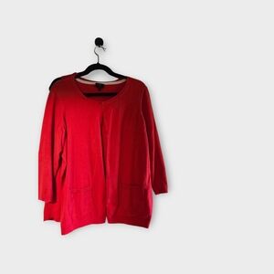 Talbots Vibrant Red Sweater SET